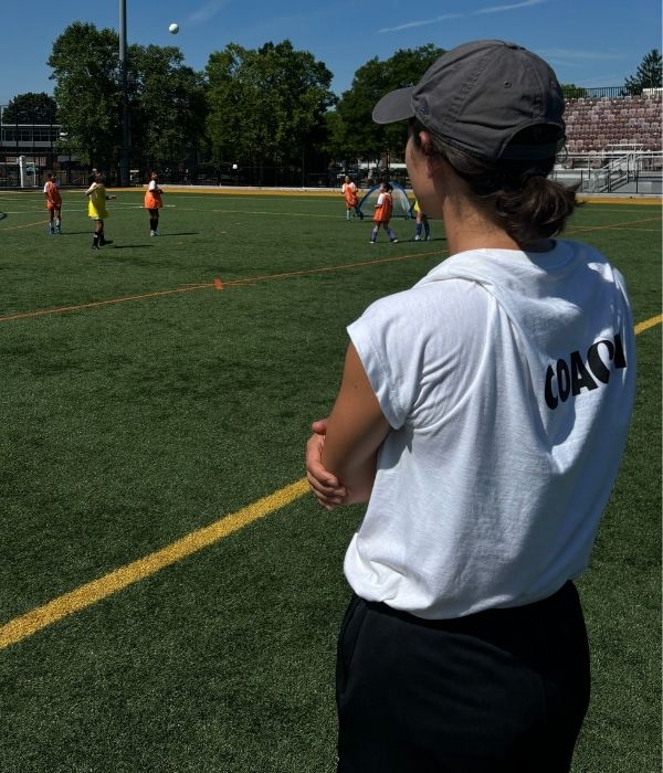 Amanda Ferranti on the field
